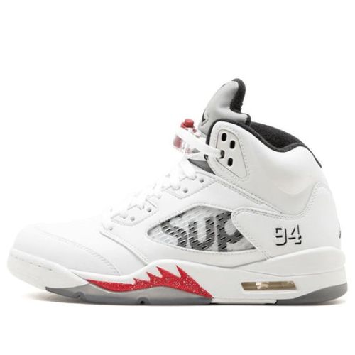 Supreme x Air Jordan 5 Retro ‘White’ 824371-101